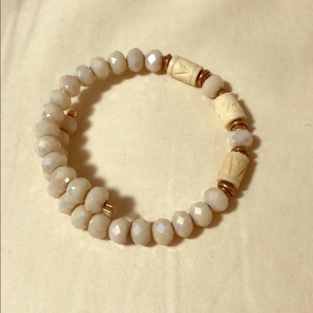 Gold/pearl ALEX AND ANI bracelet